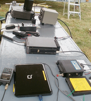 SSIARC Fall Fair booth radio equipment